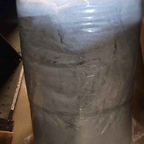 swift home  3-Piece Grey Faux Fur Reverse  Sherpa King/Cal Comforter Set - Picture 3 of 4